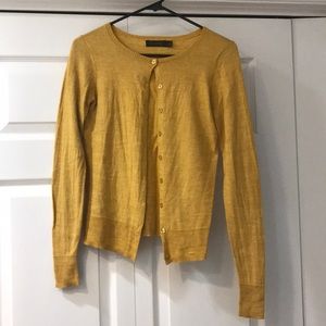 The Limited yellow long sleeve cardigan